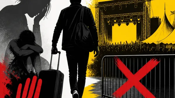 Illustration editoriale pour Mosimann annonce son retrait du Delta Festival après des accusations d’agressions sexuelles