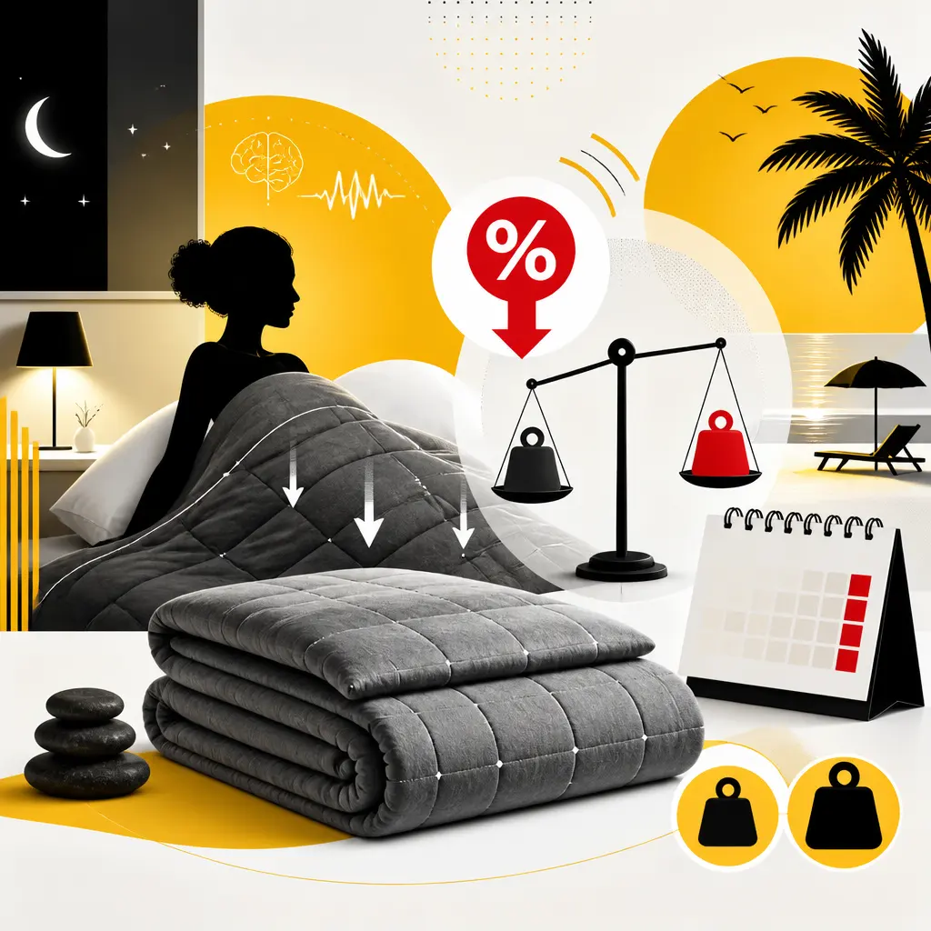 Illustration editoriale pour Emma : la couverture lestée à -50 % pour mieux dormir