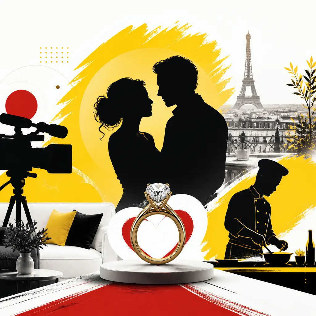 Illustration editoriale pour Sophie Davant confirme être fiancée à William Leymergie dans une vidéo sur Instagram