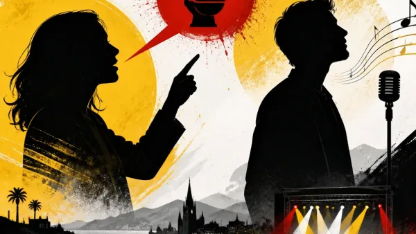 Illustration editoriale pour Zazie : «Il chante comme il pisse» à propos de Christophe Willem