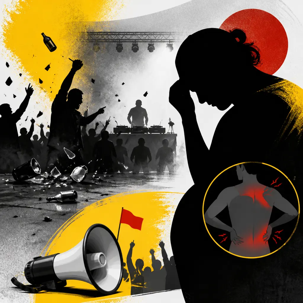Illustration editoriale pour Barbara Butch dit «Je ne pouvais plus bouger pendant des jours» après l’interruption de son concert