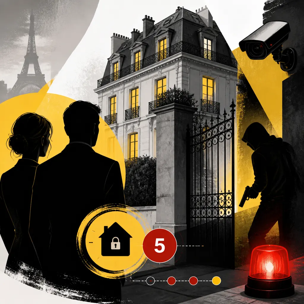 Illustration editoriale pour Anne-Sophie Lapix victime d’une 5e intrusion en trois ans avec un homme armé à son domicile