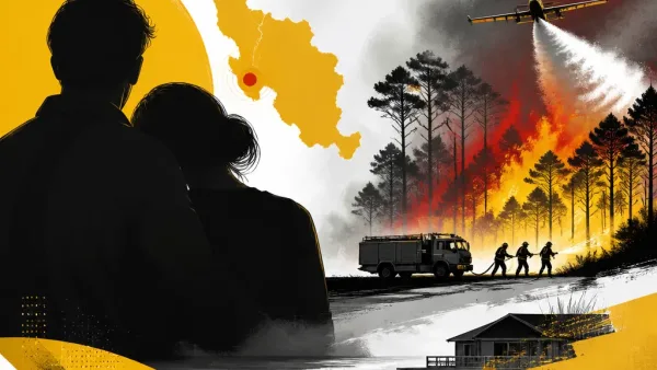 Illustration editoriale pour Incendie en Gironde : Laurent Delahousse et sa compagne très affectés par la situation