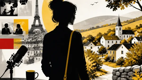 Illustration editoriale pour Isabelle Ithurburu : le village de 200 habitants où elle aime se ressourcer chez sa mère