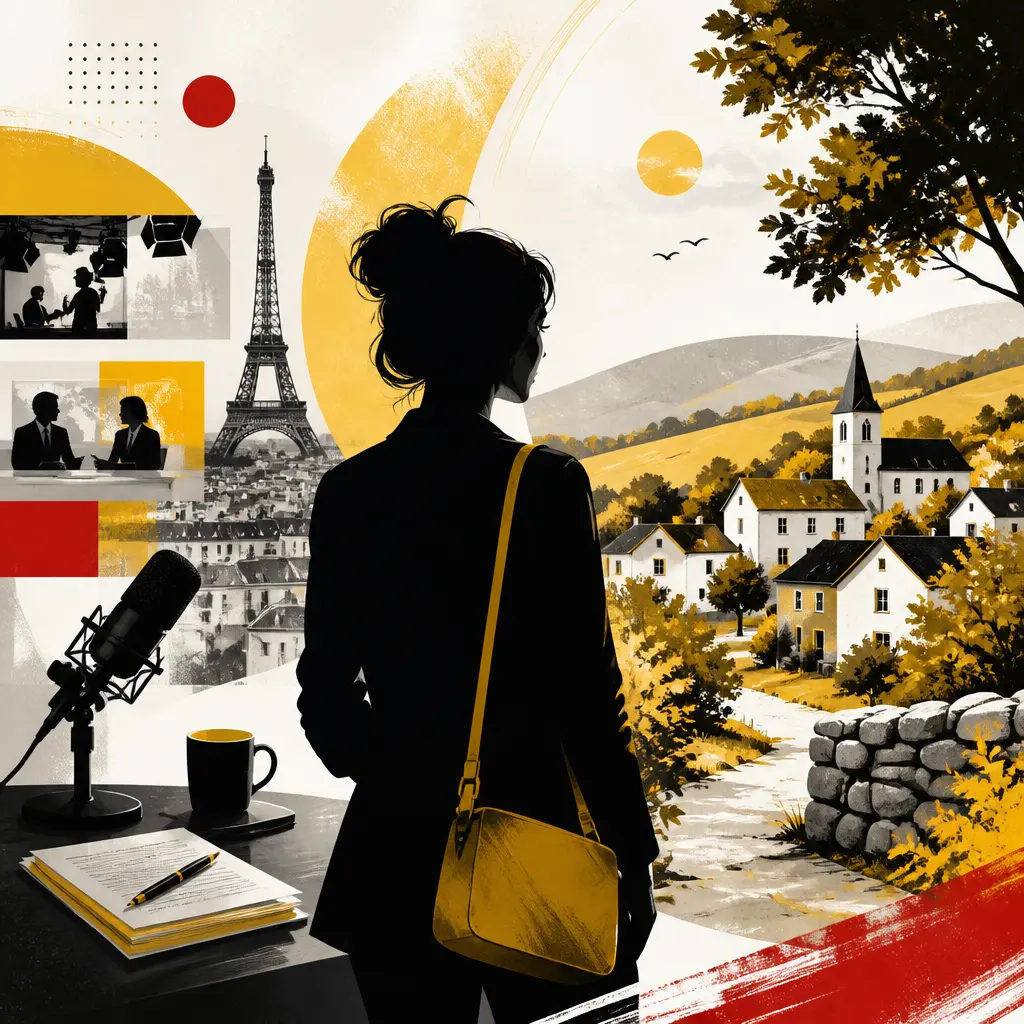 Illustration editoriale pour Isabelle Ithurburu : le village de 200 habitants où elle aime se ressourcer chez sa mère