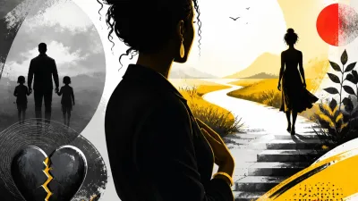 Illustration editoriale pour Faustine Bollaert brise le silence après sa rupture avec Maxime Chattam et se réconcilie avec elle-même