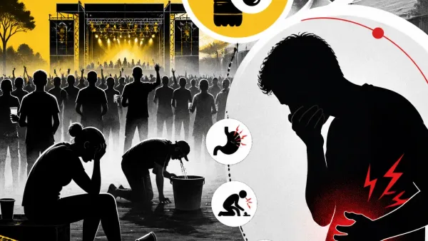Illustration editoriale pour Aya Nakamura, Gims, Katy Perry : des dizaines de festivaliers aux Vieilles Charrues souffrent de troubles digestifs, nausées et vomissements