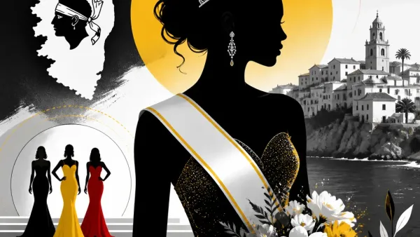 Illustration editoriale pour Miss France 2027 : Satine Nomary, 19 ans, élue Miss Corse