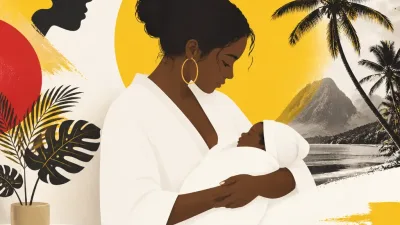 Illustration editoriale pour Sarah Lopez dévoile le visage de son nouveau-né quelques heures après son accouchement