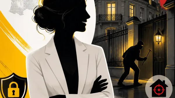 Illustration editoriale pour Anne-Sophie Lapix victime d’une cinquième tentative d’intrusion à son domicile malgré tout elle garde le sourire