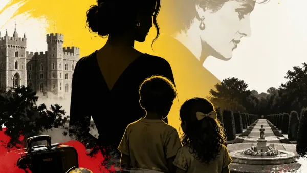 Illustration editoriale pour Meghan Markle publie des clichés d’Archie et Lilibeth au domaine où repose Diana
