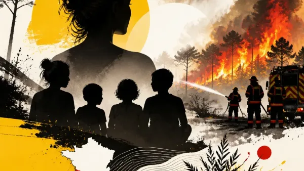 Illustration editoriale pour Après Dubaï, Élodie Gossuin confrontée aux incendies durant ses vacances en famille