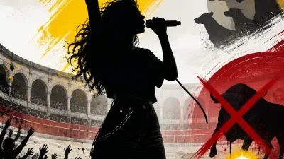Illustration editoriale pour Ambre à Bayonne : elle a scandé « Fuck la corrida » en maintenant son show