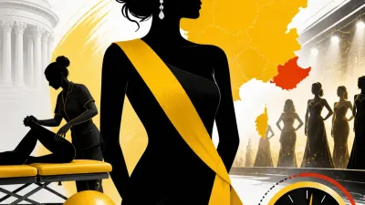 Illustration editoriale pour Miss France 2027 : Ophélie Vitalbo, kinésithérapeute de 27 ans, élue Miss Provence