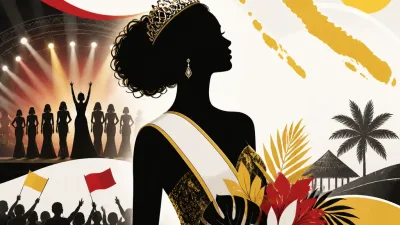 Illustration editoriale pour Miss France 2027 : Lana Prost sacrée Miss Nouvelle-Calédonie à 17 ans