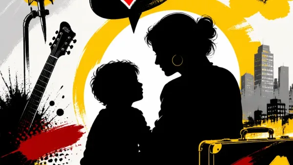 Illustration editoriale pour Helena Noguerra révèle le surnom « punk et engagé » que lui donne son petit-fils Tahoma