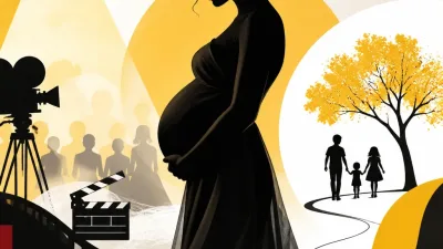 Illustration editoriale pour Natalie Portman, enceinte à 45 ans, dévoile pour la première fois son ventre arrondi