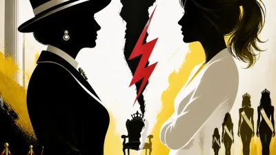 Illustration editoriale pour Geneviève de Fontenay et Sylvie Tellier : leur guéguerre refait surface avec la phrase « Nous nous sommes tant détestées »