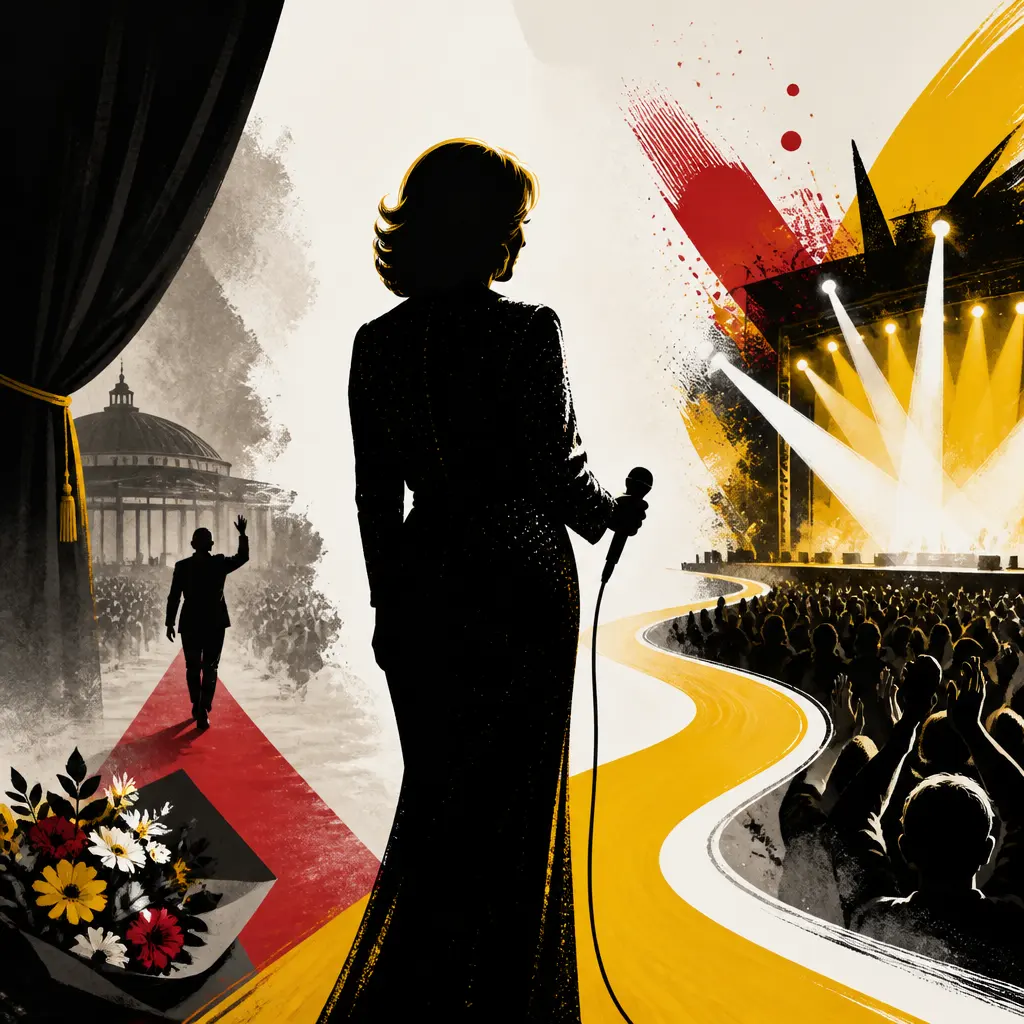 Illustration editoriale pour Sylvie Vartan annonce qu’elle remontera sur scène après sa tournée « Je tire ma révérence »