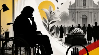 Illustration editoriale pour Serge Lama ne peut plus se déplacer