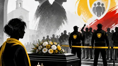Illustration editoriale pour Obsèques d&rsquo;Igor et Grichka Bogdanov perturbées : leur sœur Véronique explique pourquoi la sécurité a dû intervenir
