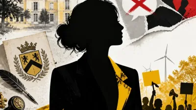 Illustration editoriale pour Zazie, noble de la famille de Truchis et engagée à gauche
