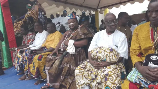 Les dignitaires d'Abomey lors de la commémoration du 1er Aout 2026