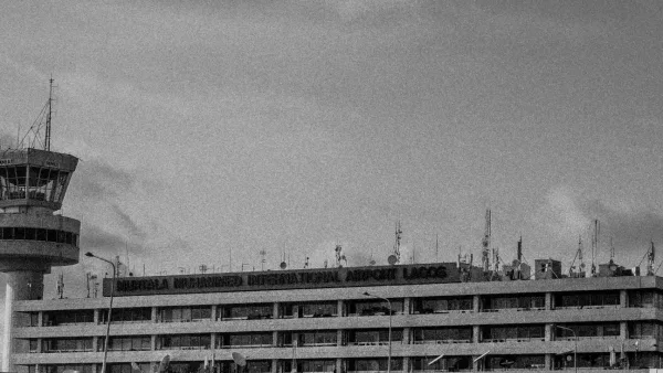 Bâtiment principal de l'aéroport international Murtala-Muhammed de Lagos au Nigeria