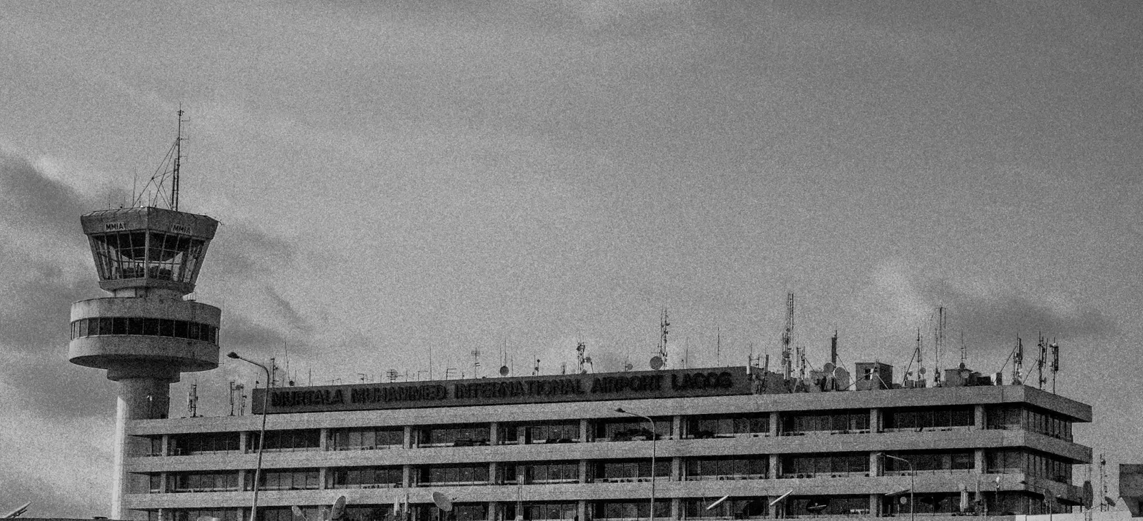 Bâtiment principal de l'aéroport international Murtala-Muhammed de Lagos au Nigeria