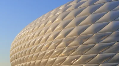 Facade exterieure de l Allianz Arena a Munich