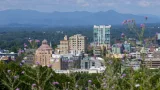 Vue générale d’Asheville, en Caroline du Nord, aux États-Unis