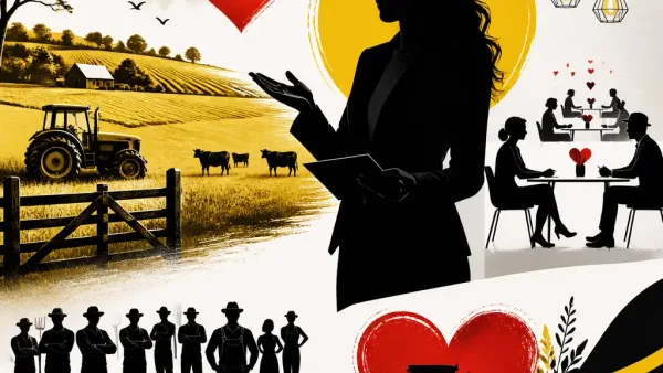 Illustration editoriale pour L’amour est dans le pré saison 21 : Karine Le Marchand revient le 17 août avec 14 candidats et une nouvelle formule de speed dating