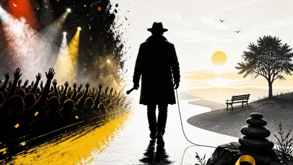 Illustration editoriale pour Florent Pagny se dit « au bout de sa vie » après 40 ans de carrière