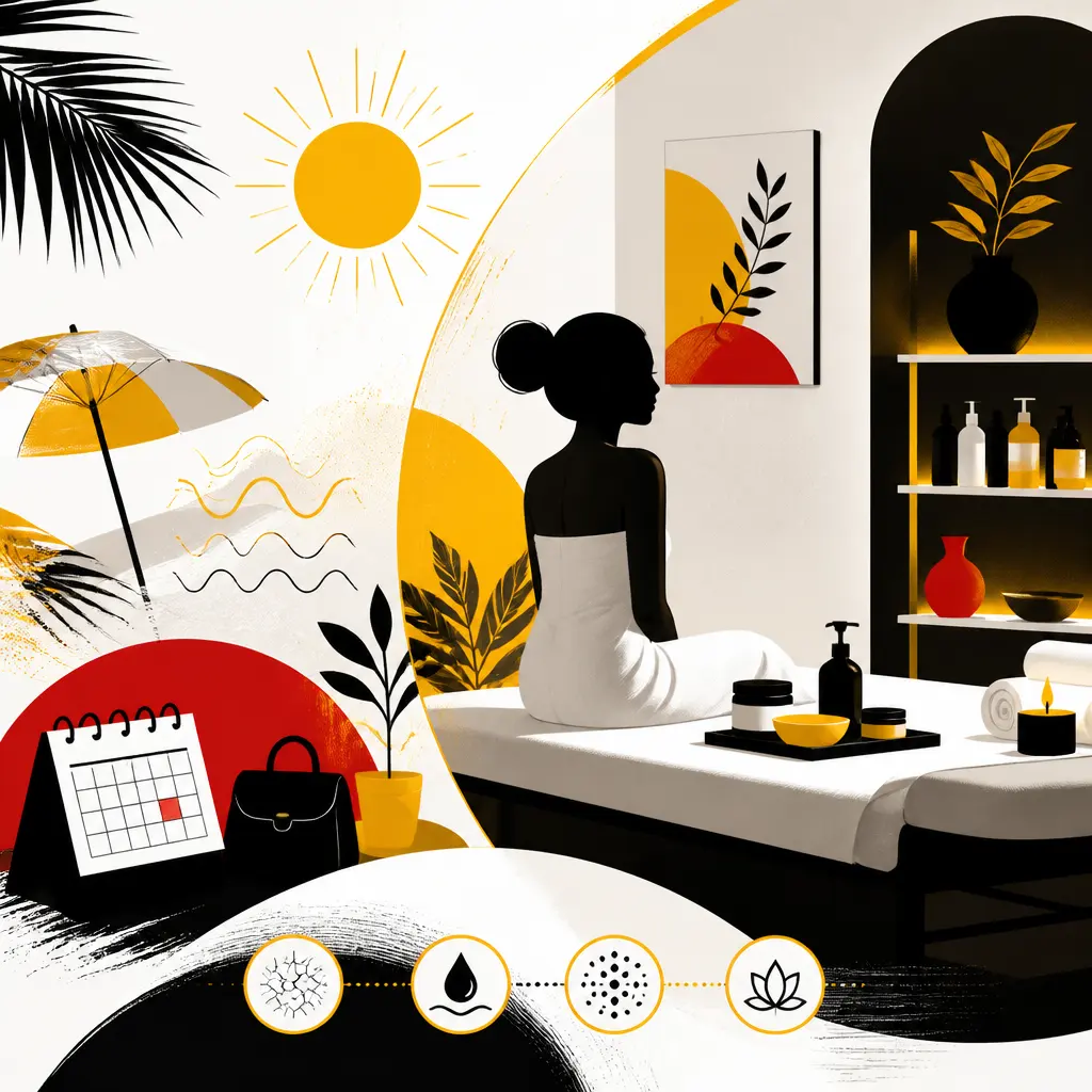 Illustration editoriale pour Rentrée : le rituel bien-être à s’offrir en institut