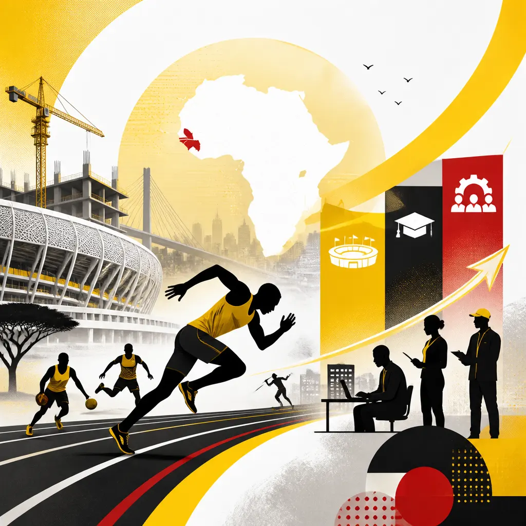Illustration editoriale pour Sénégal : Dakar 2026, les Jeux olympiques de la jeunesse, laboratoire pour une économie du sport