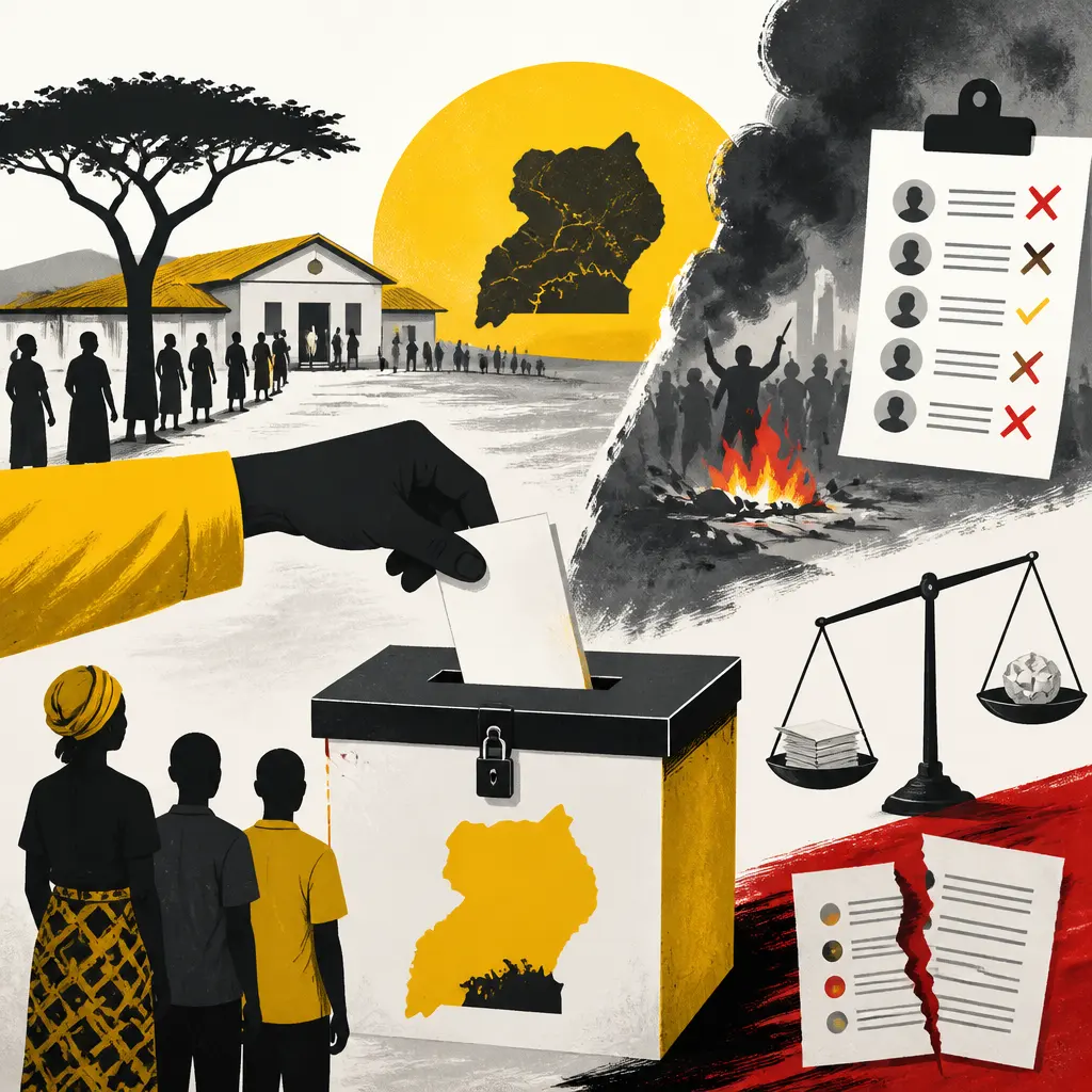 Illustration editoriale pour Ouganda : les élections locales fragilisées par des accusations d’irrégularités