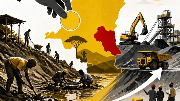 Illustration editoriale pour RDC : le patron du SAEMAPE préconise un appui financier pour accompagner le passage à la petite mine