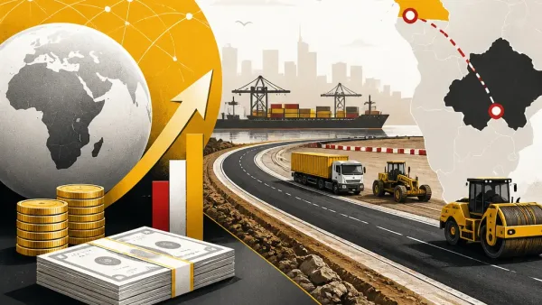 Illustration editoriale pour Cameroun : un premier financement annoncé pour le corridor routier Douala-Bangui
