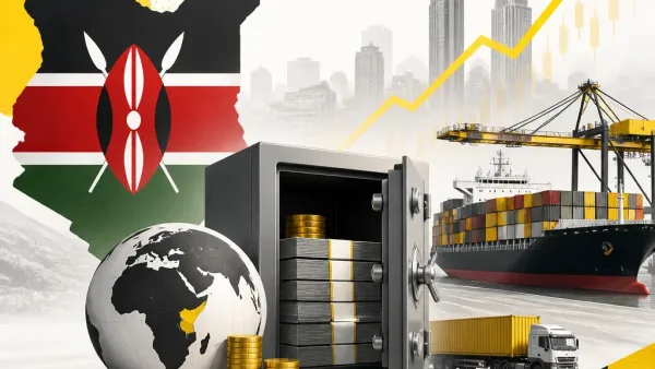 Illustration editoriale pour Kenya : les réserves de change atteignent 15,4 milliards de dollars fin juillet 2026