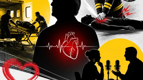 Illustration editoriale pour Jean-Pierre Foucault victime de deux arrêts cardiaques, un pompier lui fêle une côte en réanimation