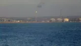 Vue du port et des installations industrielles d’Arzew, en Algérie