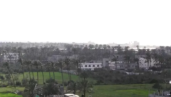 Vue de Deir al-Balah dans la bande de Gaza en 2008.