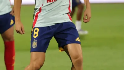 Fermín López avec l’Espagne lors du match Bulgarie-Espagne du 4 septembre 2025.