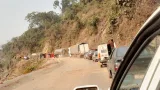 Embouteillage sur la route nationale 1 à Kaka, en Guinée