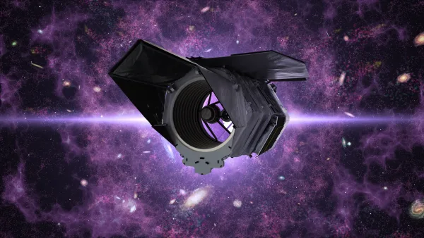 Illustration officielle du télescope spatial Nancy Grace Roman, publiée par la NASA.