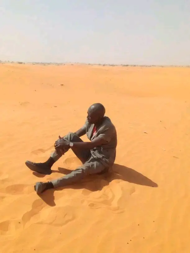 Un agent de police à Geidam, dans l'État de Yobe, au Nigeria.