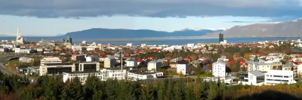 Panorama de Reykjavik vu depuis Perlan