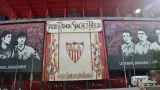 Façade du stade Ramón Sánchez-Pizjuán à Séville, enceinte du match entre le Séville FC et l’Atlético de Madrid.