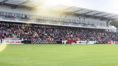 L'Ursapharm-Arena, stade du SV Elversberg en Allemagne.