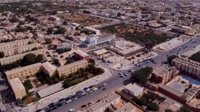 Vue aérienne du centre-ville de Nouakchott, capitale de la Mauritanie